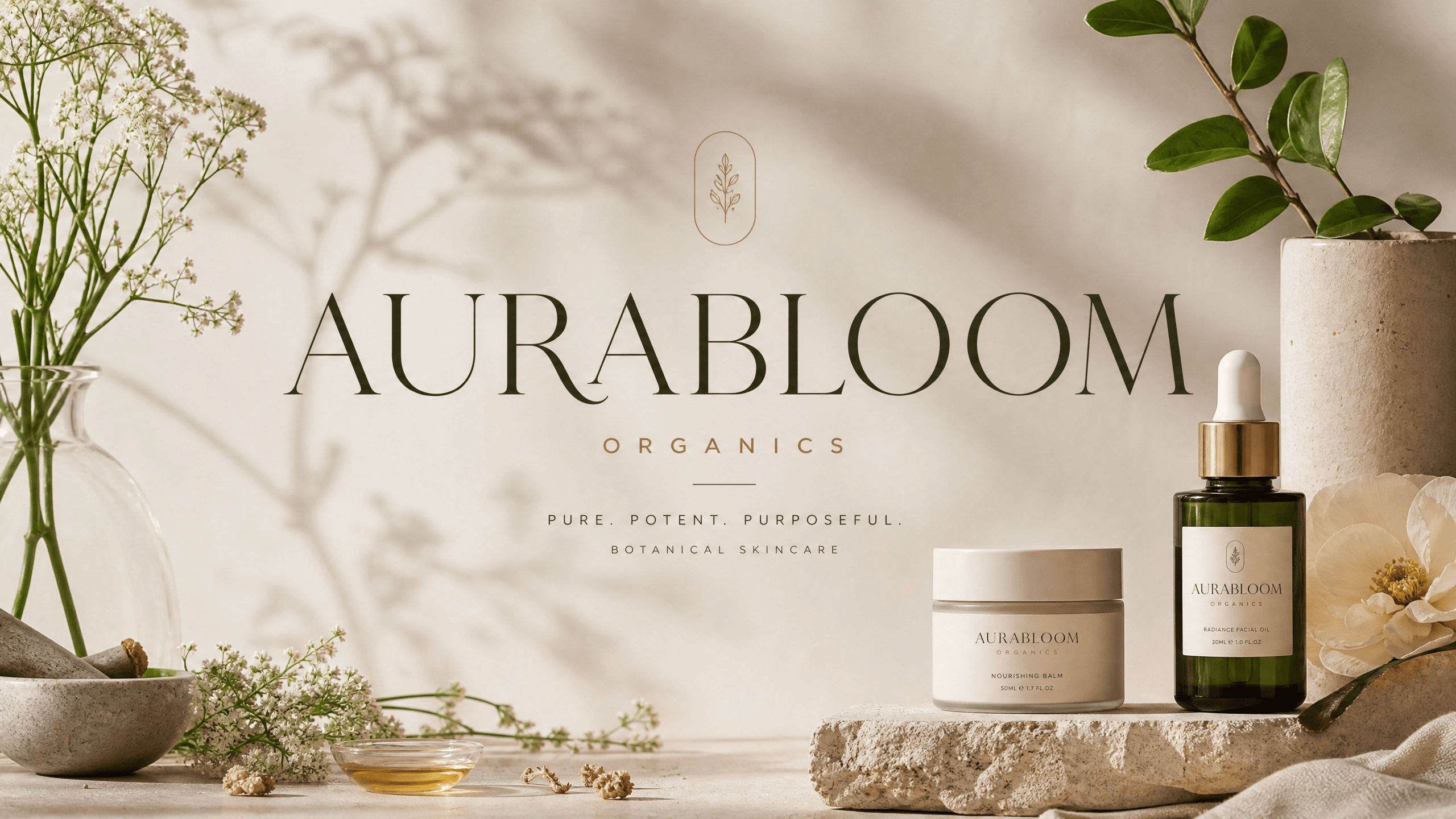 Aura Bloom brand work